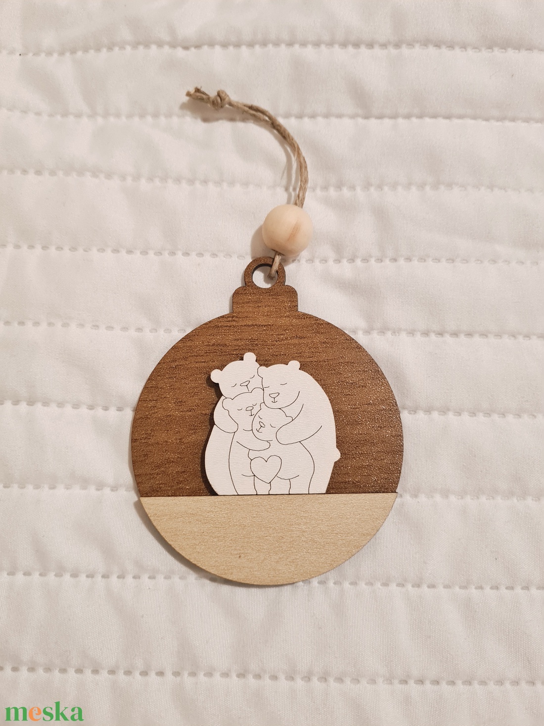 Jegesmacis karácsonyfa dísz - karácsony - karácsonyi lakásdekoráció - karácsonyfadíszek - Meska.hu