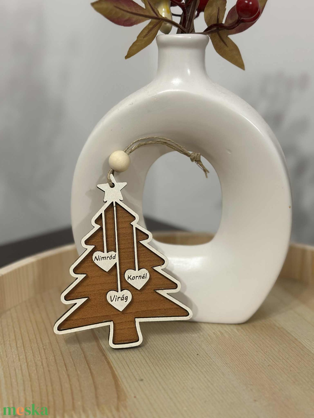 Karácsonyfa dísz - karácsony - karácsonyi lakásdekoráció - karácsonyfadíszek - Meska.hu