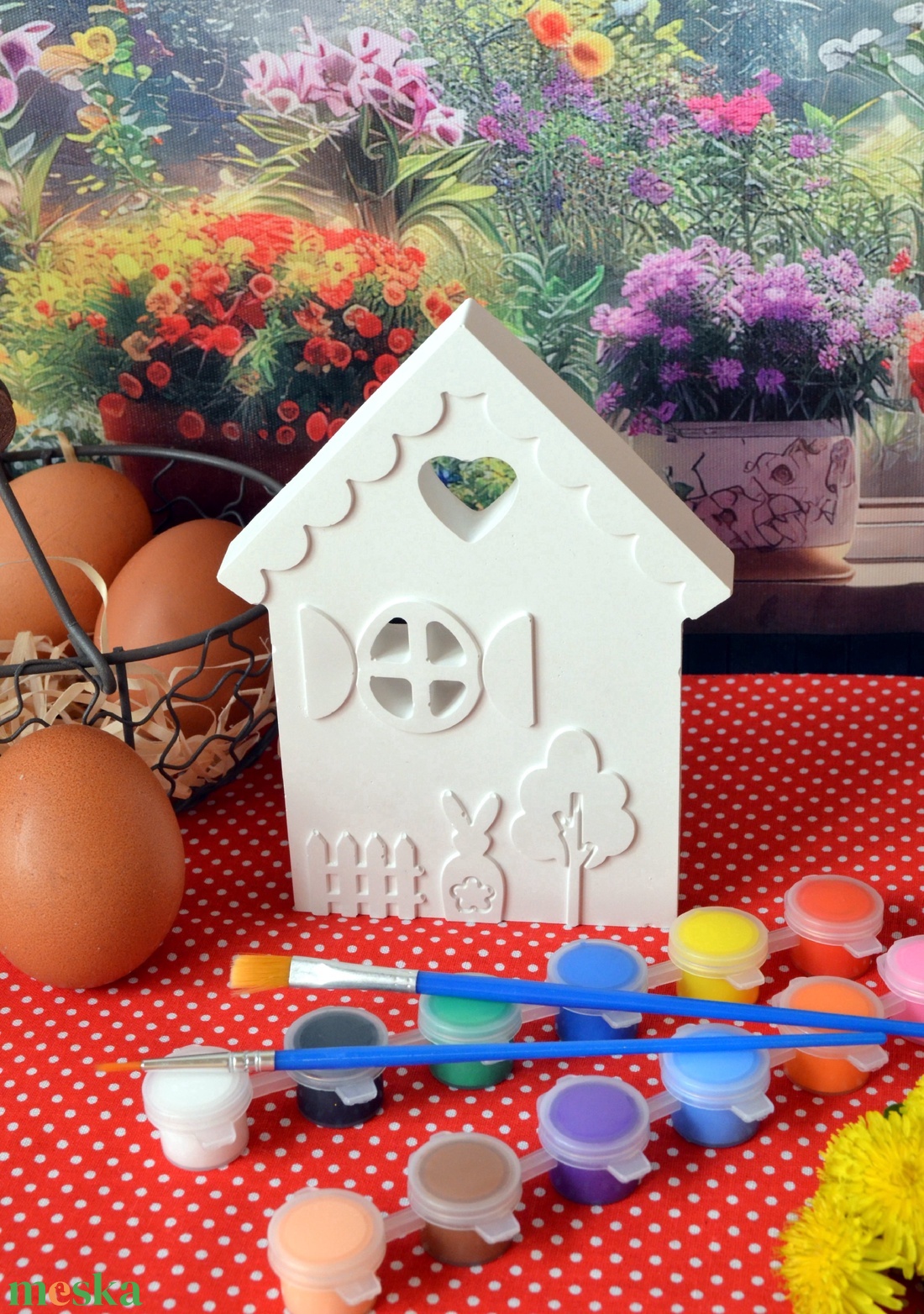 Festhető nyuszis házikó - diy (csináld magad) - egységcsomag - Meska.hu Festhető nyuszis házikó - diy (csináld magad) - egységcsomag - Meska.hu