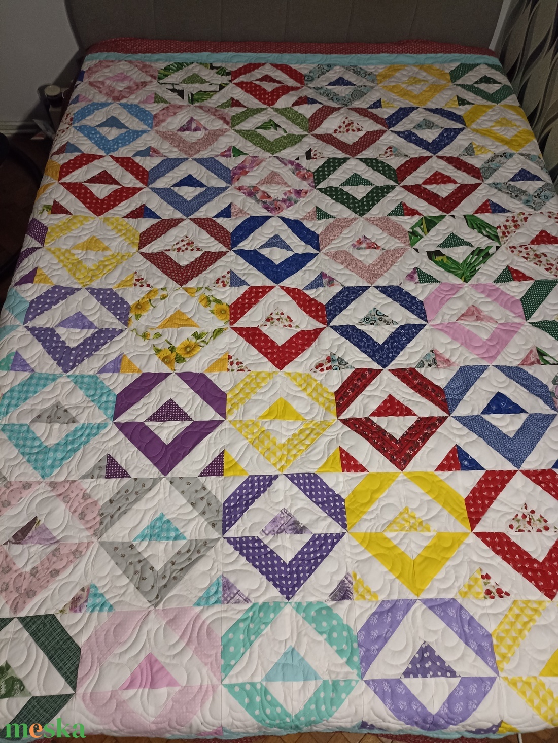 Simplicity (Egyszerűség) patchwork ágytakaró, takaró - otthon & életmód - lakástextil - ágytakaró - Meska.hu Simplicity (Egyszerűség) patchwork ágytakaró, takaró - otthon & életmód - lakástextil - ágytakaró - Meska.hu