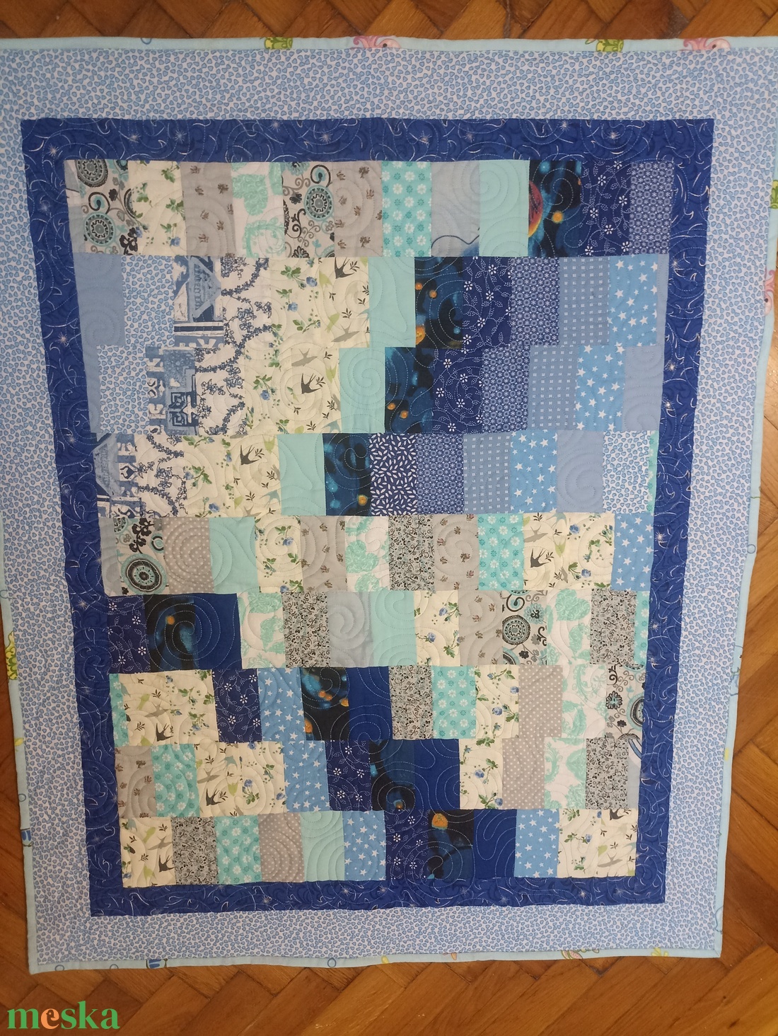 Baby bargello patchwork babatakaró - otthon & életmód - babaszoba, gyerekszoba - babatakaró, gyerek pléd - Meska.hu