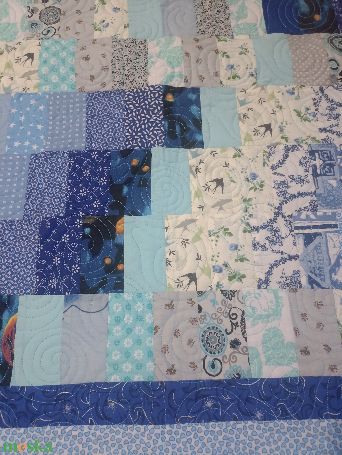 Baby bargello patchwork babatakaró - otthon & életmód - babaszoba, gyerekszoba - babatakaró, gyerek pléd - Meska.hu