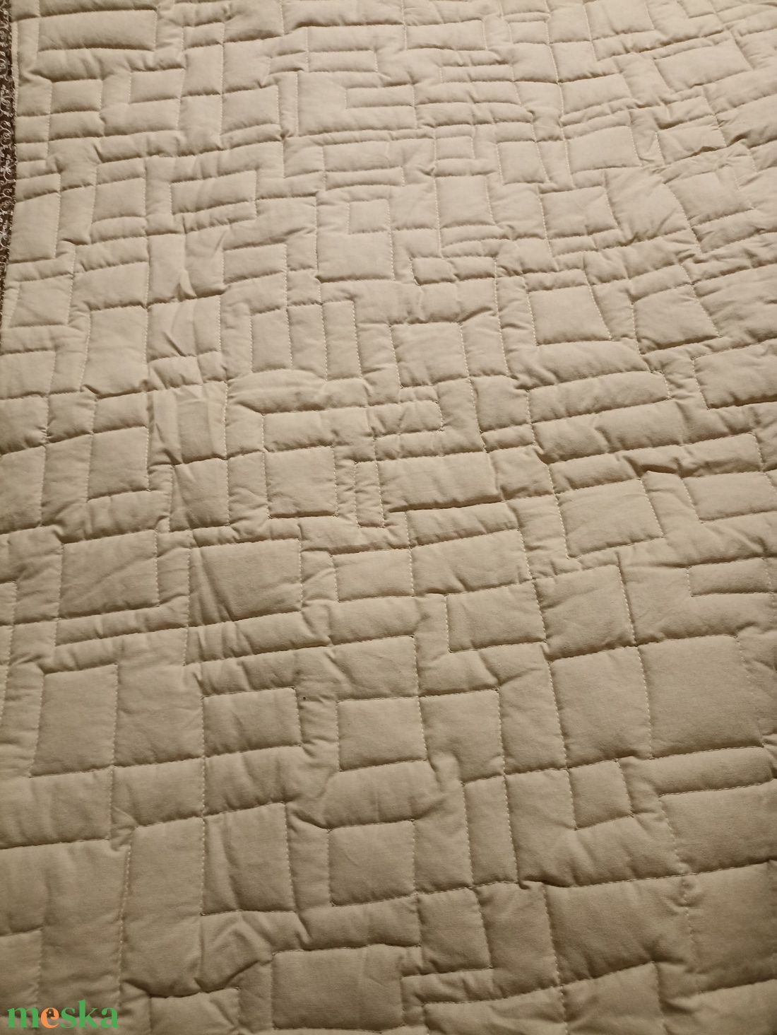 Bargello mintával készült patchwork takaró  - otthon & életmód - lakástextil - ágytakaró - Meska.hu
