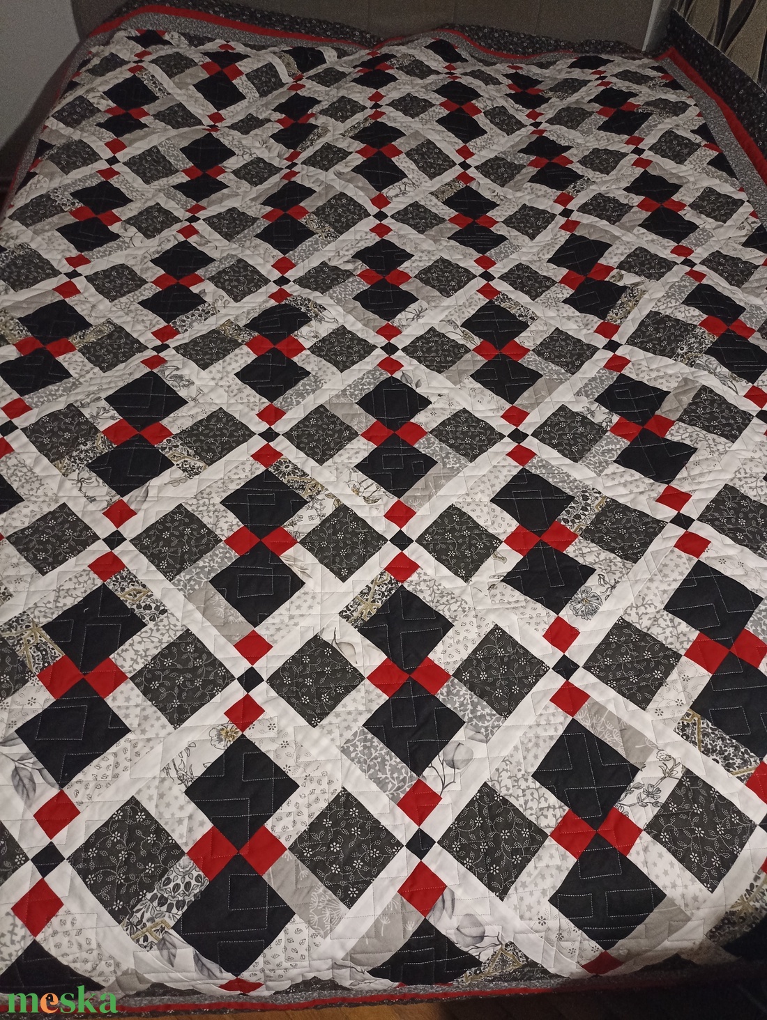 Patchwork takaró - otthon & életmód - lakástextil - ágytakaró - Meska.hu