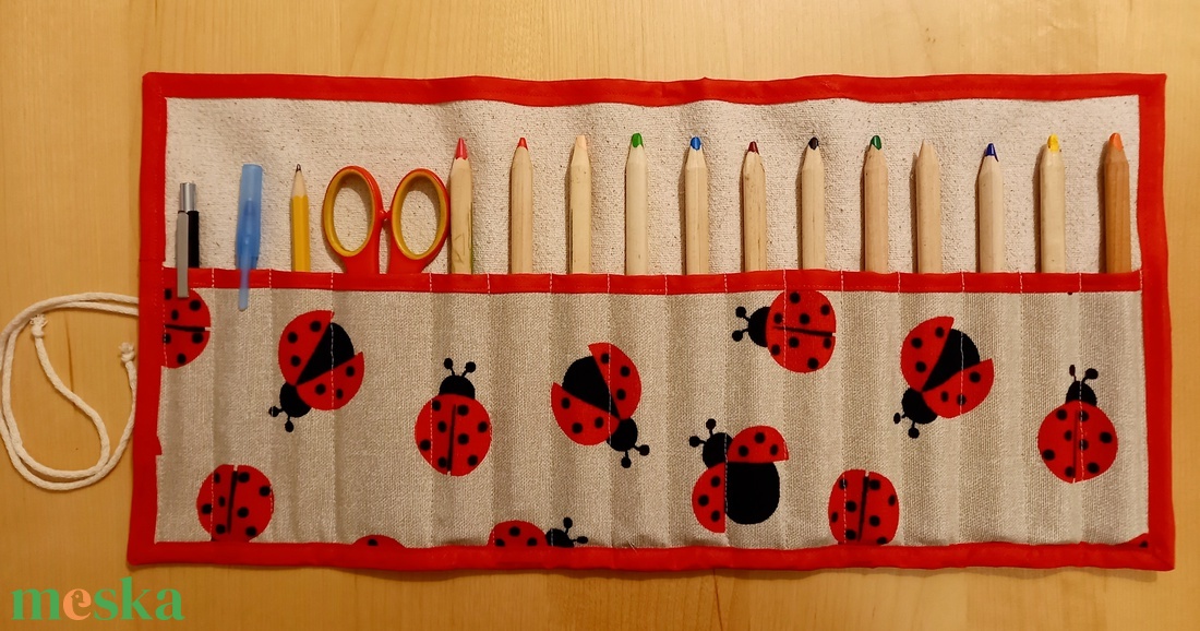 Katicabogaras ceruzatartó - otthon & életmód - papír, írószer - tolltartó & ceruzatekercs - Meska.hu Katicabogaras ceruzatartó - otthon & életmód - papír, írószer - tolltartó & ceruzatekercs - Meska.hu