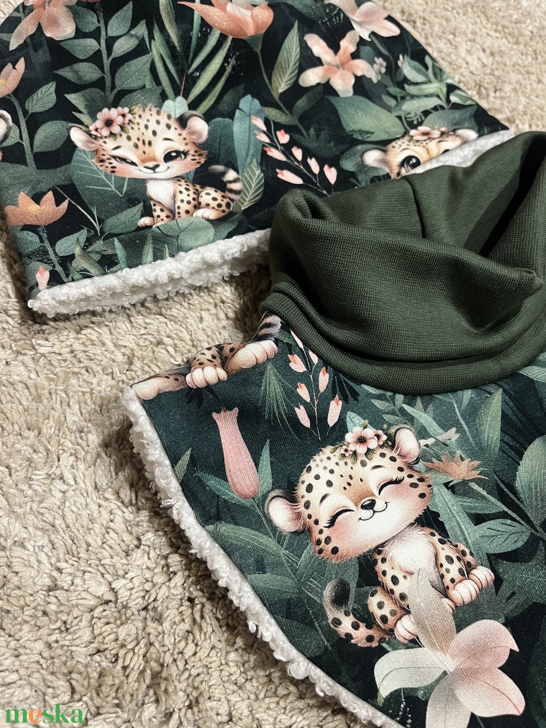 Garbósál - sapka szett 5/6 éves - ruha & divat - sál, sapka, kendő - sapka & sál szett - Meska.hu