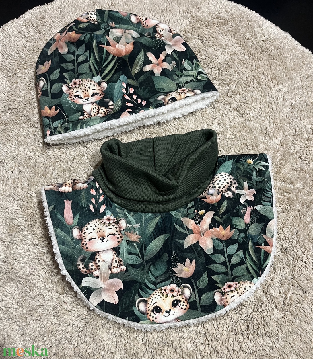 Garbósál - sapka szett 5/6 éves - ruha & divat - sál, sapka, kendő - sapka & sál szett - Meska.hu