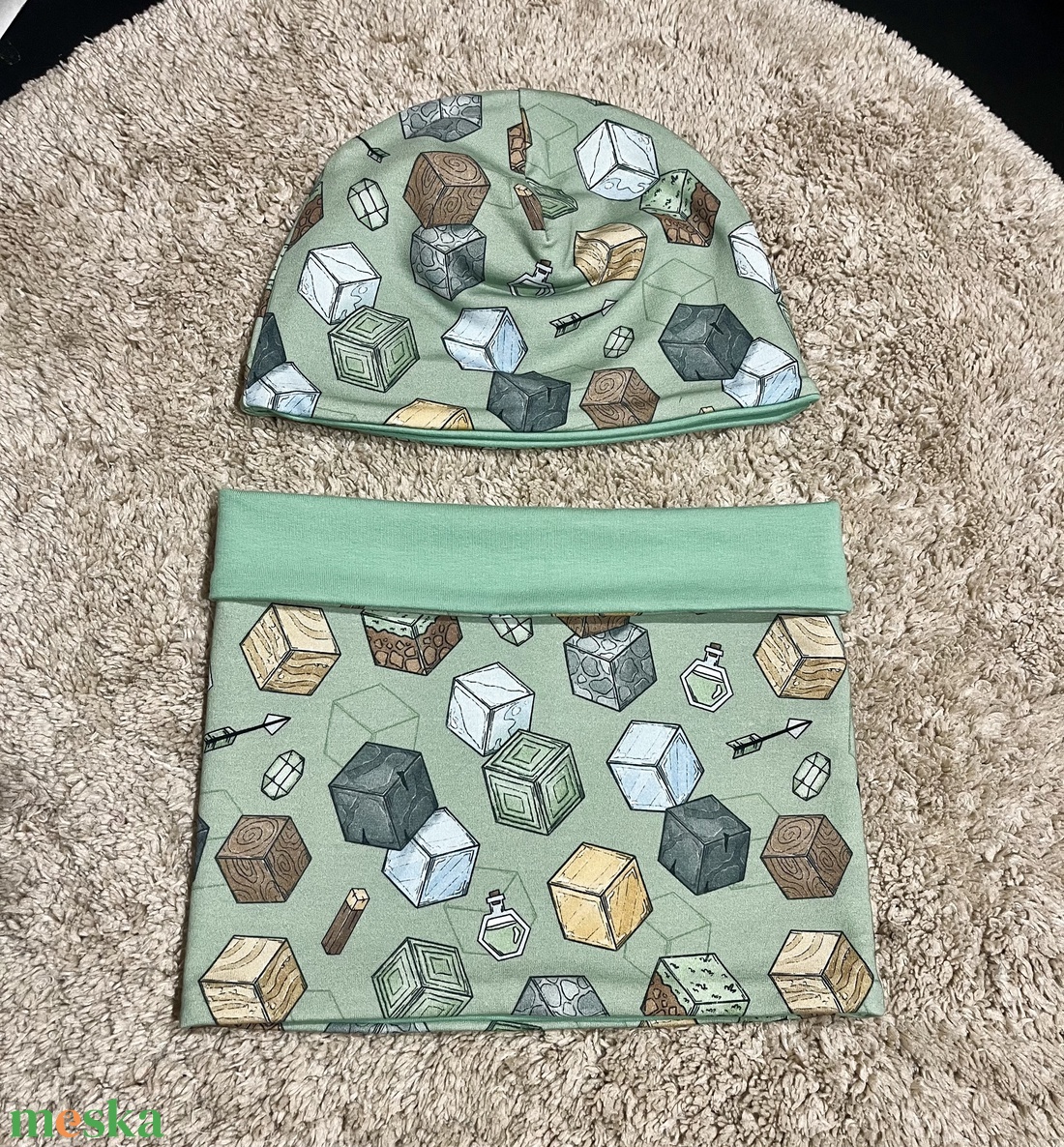 Csősál - sapka szett - ruha & divat - sál, sapka, kendő - sapka & sál szett - Meska.hu