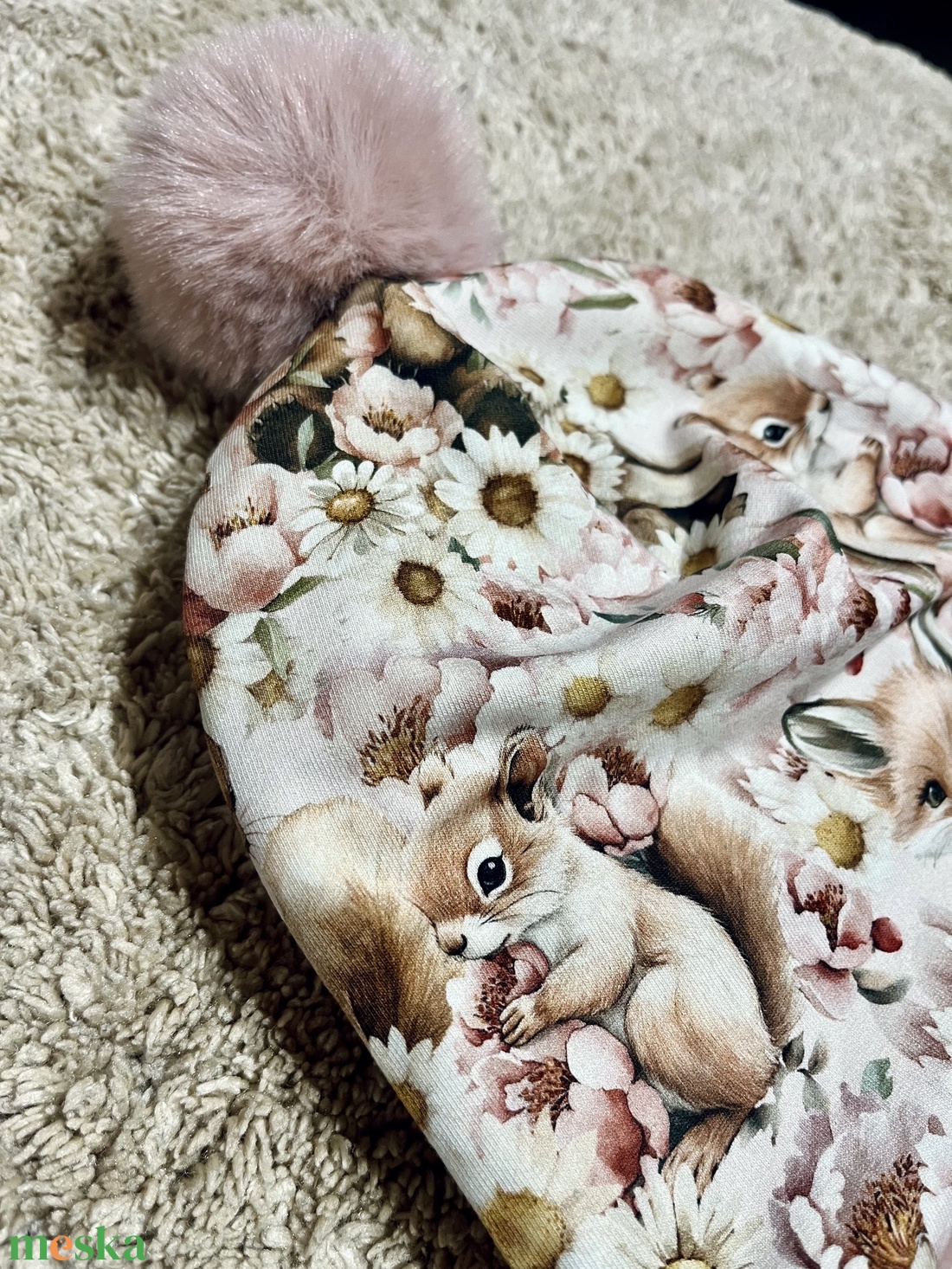 Pompomos sapka  - ruha & divat - babaruha & gyerekruha - babasapka - Meska.hu