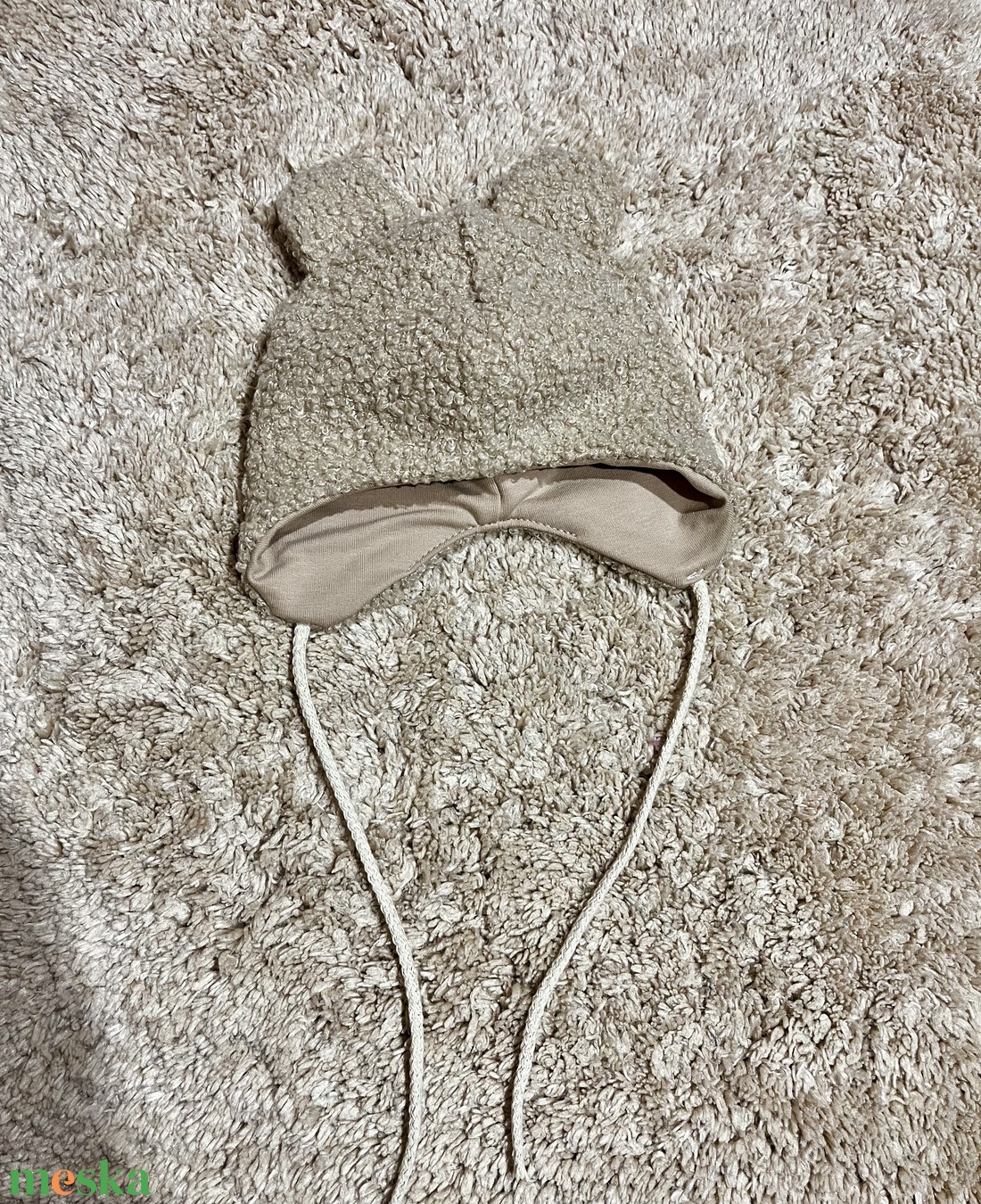 Macifüles baba sapka, megkötős - ruha & divat - babaruha & gyerekruha - babasapka - Meska.hu