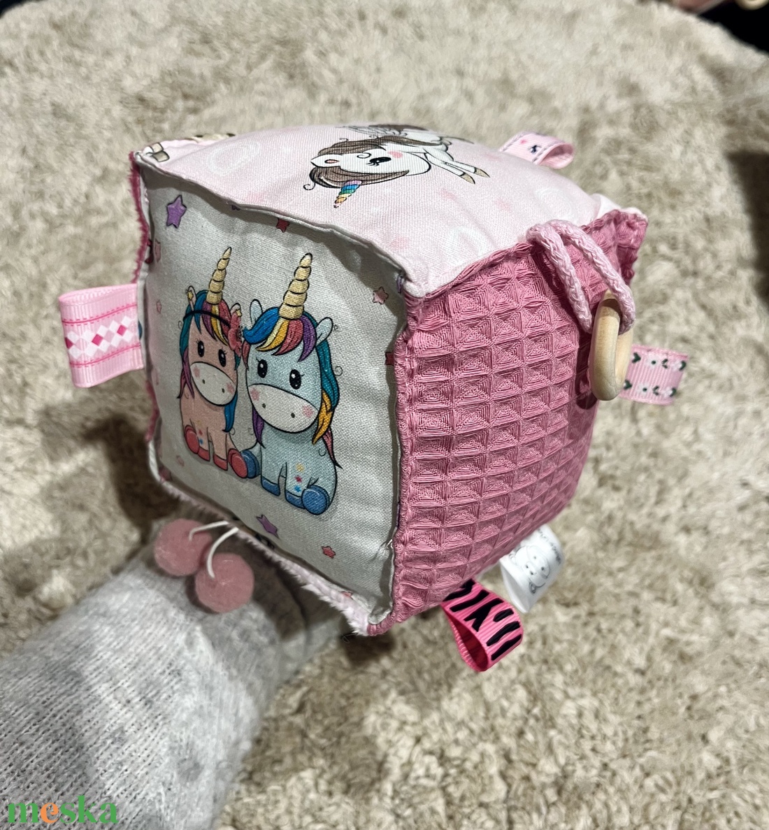 Babakocka - csörgővel - játék & sport - 3 éves kor alattiaknak - babakocka - Meska.hu