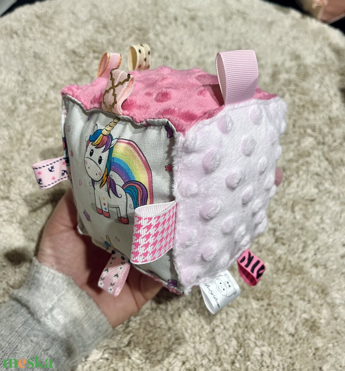 Babakocka - csörgővel - játék & sport - 3 éves kor alattiaknak - babakocka - Meska.hu