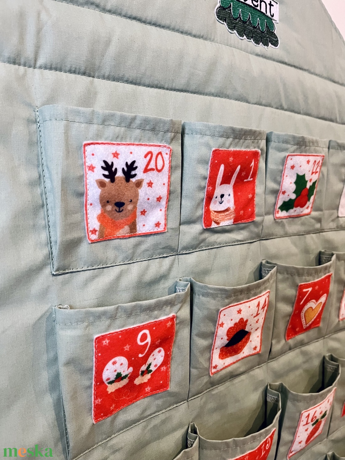 Adventi naptár - zsebes - karácsony - adventi díszek - adventi naptár - Meska.hu
