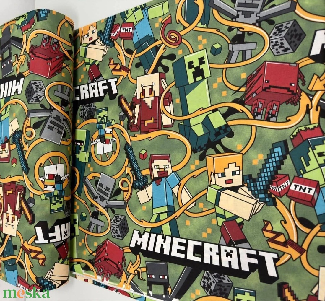 Minecraft mintás ovis vállfás zsák - játék & sport - ovis felszerelés - ovis zsák - Meska.hu
