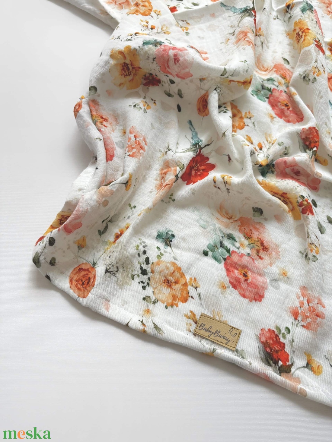 Duplagéz baba takaró - rózsa - otthon & életmód - babaszoba, gyerekszoba - babatakaró, gyerek pléd - Meska.hu