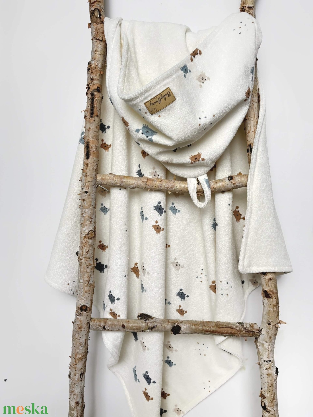 Baba kapucnis törölköző � rákocska (frottír) - otthon & életmód - fürdőszoba - törölköző - Meska.hu