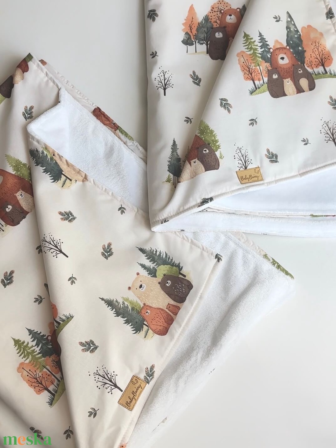 Meleg baba takaró � mackók - otthon & életmód - babaszoba, gyerekszoba - babatakaró, gyerek pléd - Meska.hu