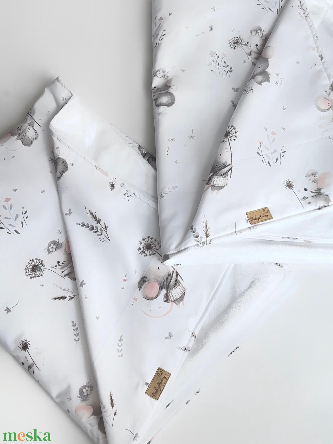 Meleg baba takaró - egérke - otthon & életmód - babaszoba, gyerekszoba - babatakaró, gyerek pléd - Meska.hu