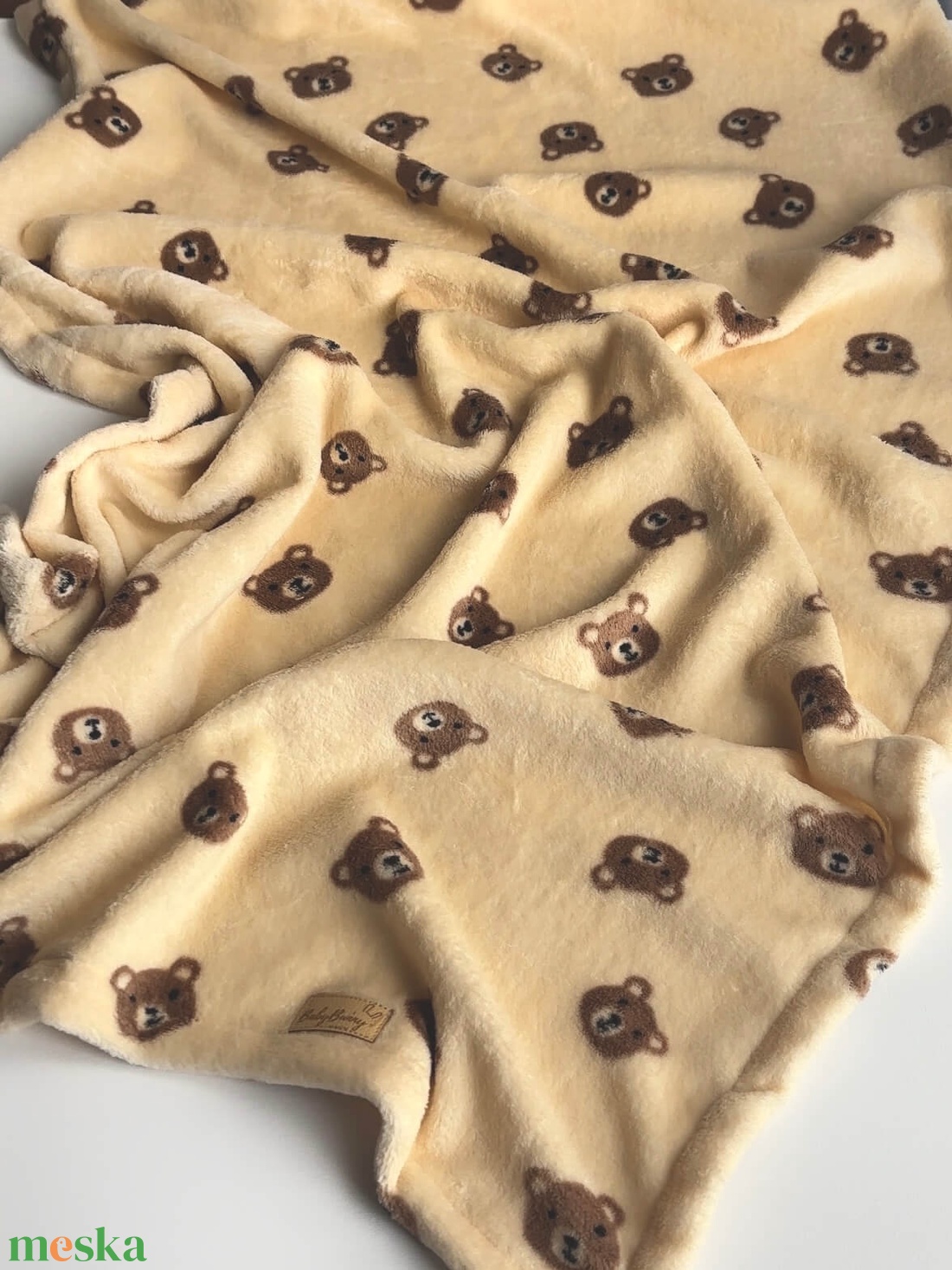 Puha plüss takaró - teddy (több méretben) - otthon & életmód - babaszoba, gyerekszoba - babatakaró, gyerek pléd - Meska.hu