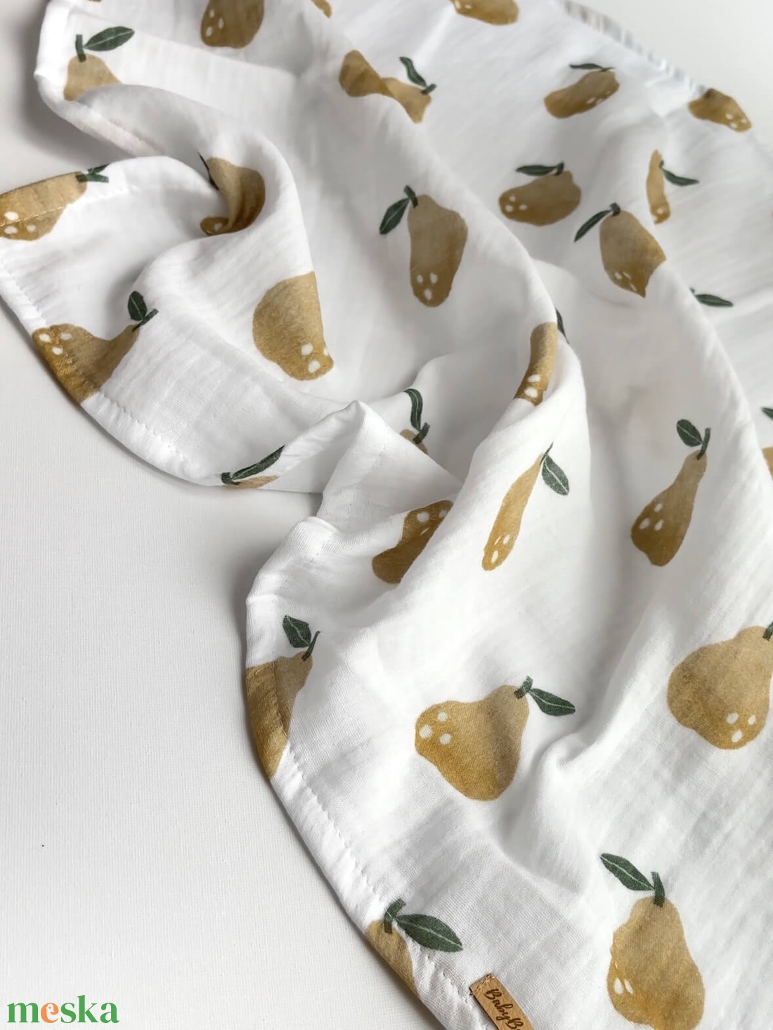 Muszlin pelenka - körte - baba - mama - baba ágynemű - babatakaró, gyerek pléd - Meska.hu