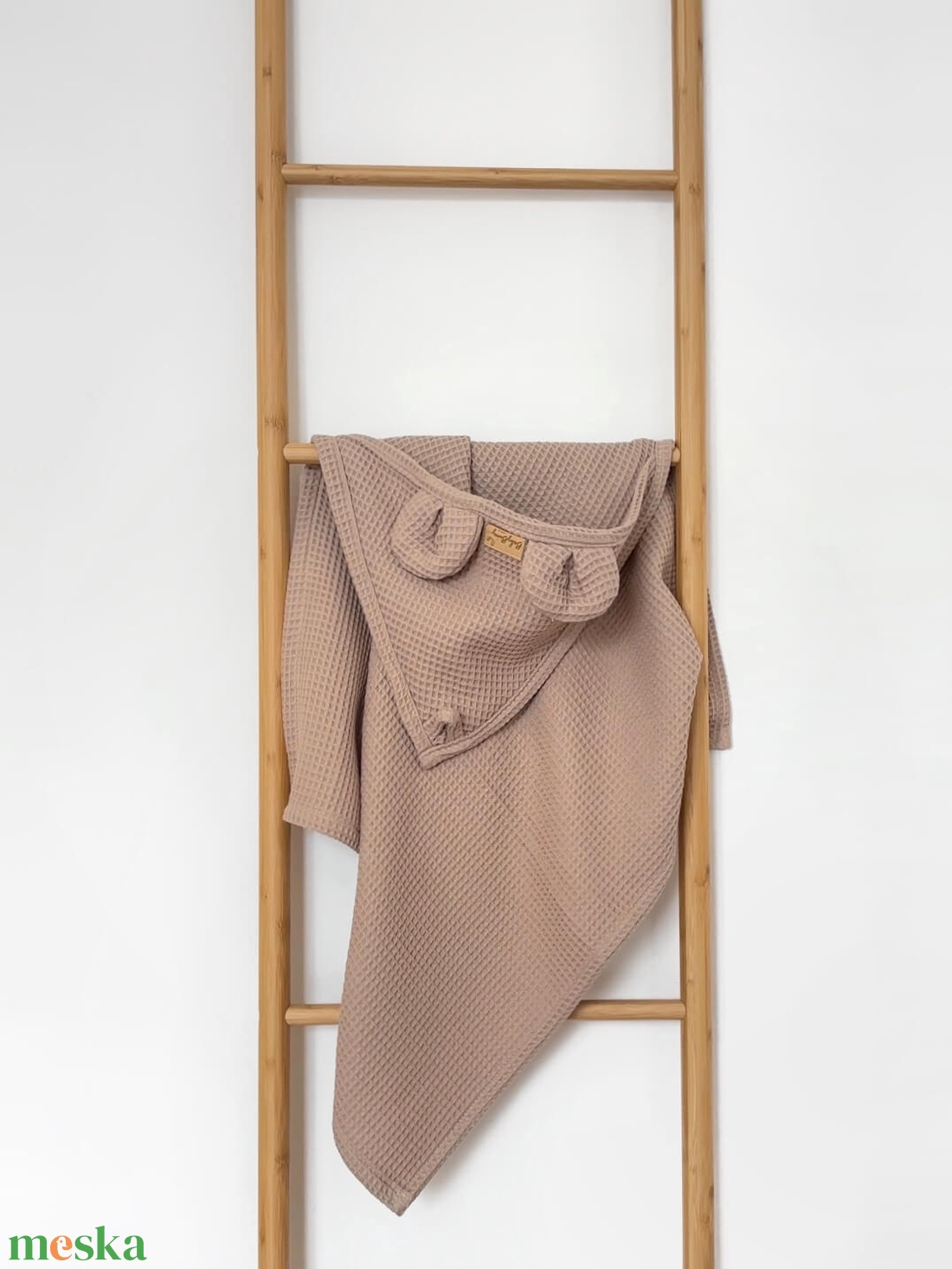 Waffle macis kapucnis törölköző � cappuccino - otthon & életmód - fürdőszoba - törölköző - Meska.hu