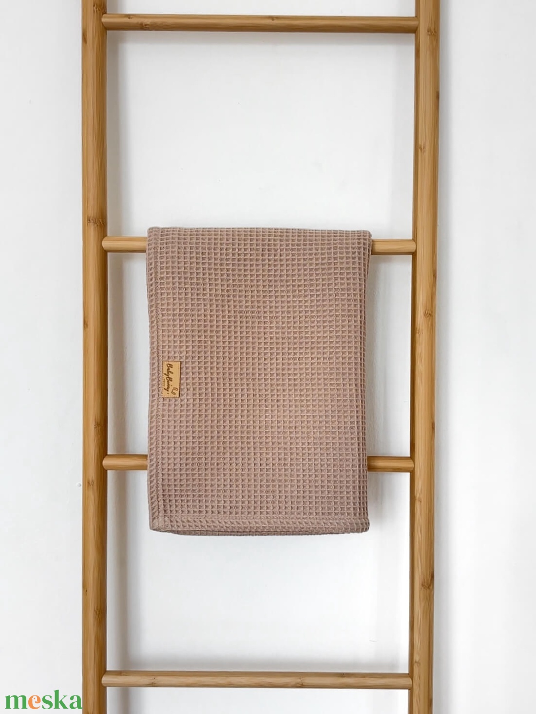 Puha waffle babatakaró - cappuccino (több méretben) - baba - mama - baba ágynemű - babatakaró, gyerek pléd - Meska.hu