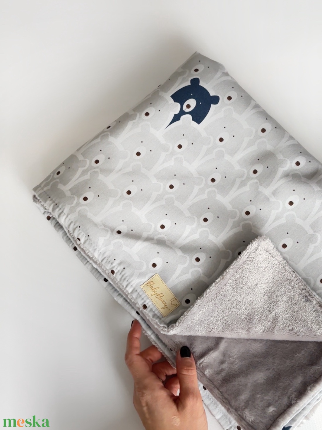 Meleg baba takaró - mackó - baba - mama - baba ágynemű - babatakaró, gyerek pléd - Meska.hu