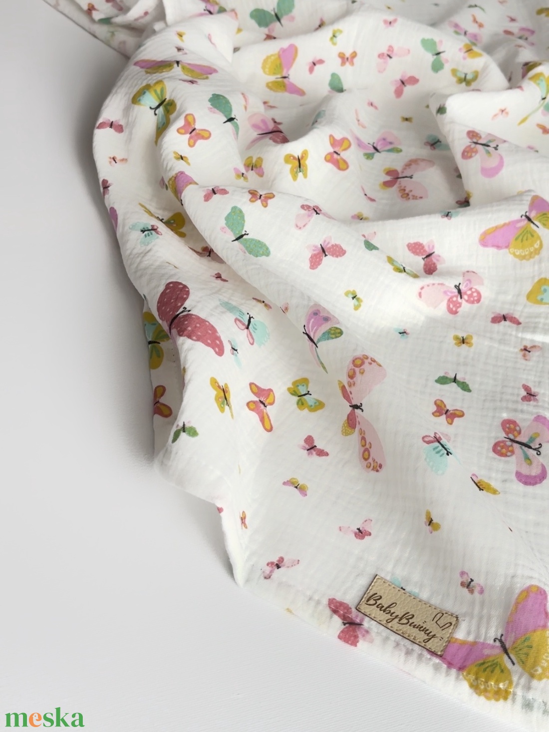 Duplagéz baba takaró - pillangós - baba - mama - baba ágynemű - babatakaró, gyerek pléd - Meska.hu
