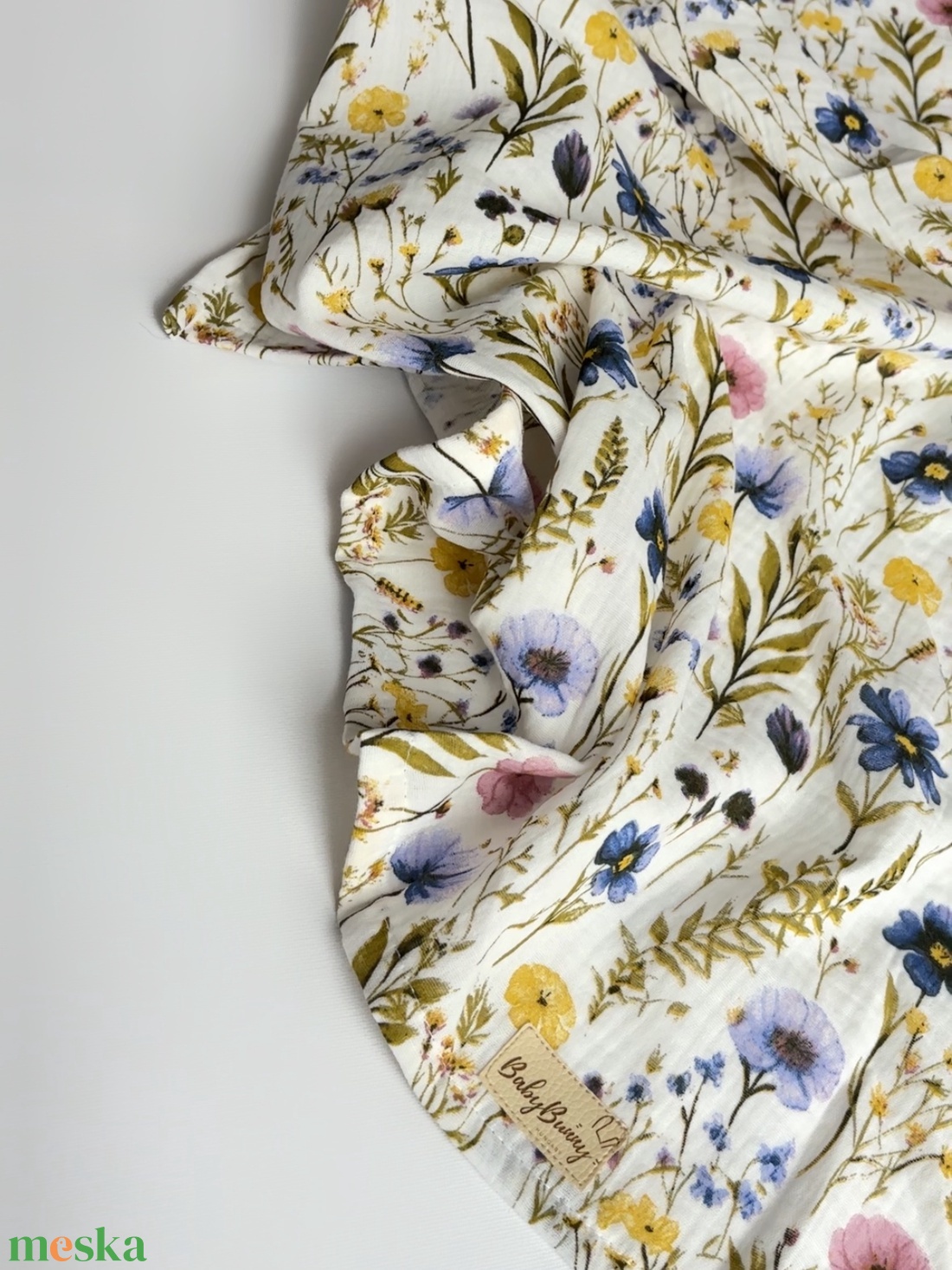 Duplagéz baba takaró - virágos - baba - mama - baba ágynemű - babatakaró, gyerek pléd - Meska.hu