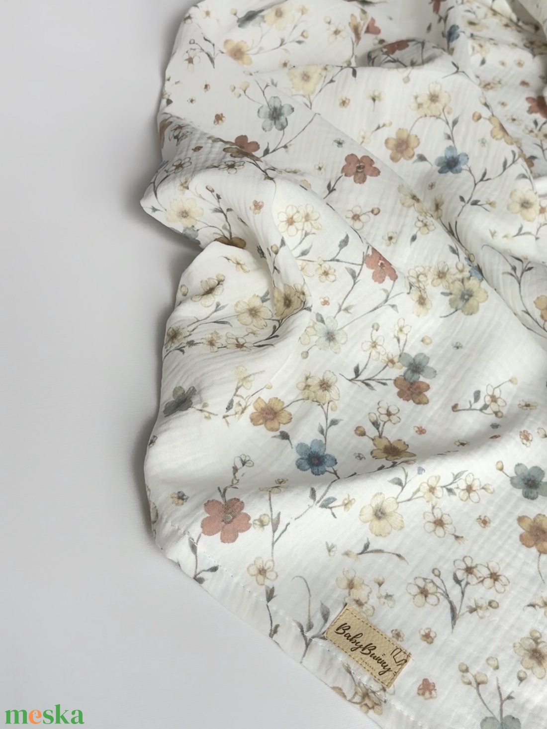 Duplagéz baba takaró - virágos - baba - mama - baba ágynemű - babatakaró, gyerek pléd - Meska.hu