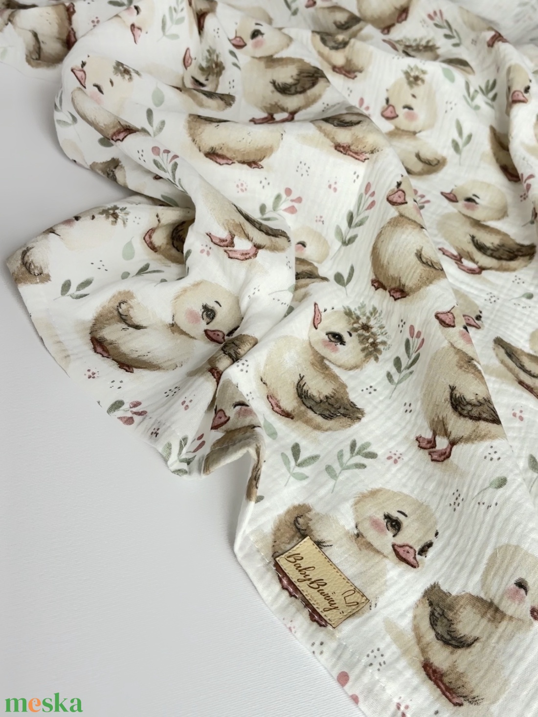 Duplagéz baba takaró - kiskacsás - baba - mama - baba ágynemű - babatakaró, gyerek pléd - Meska.hu