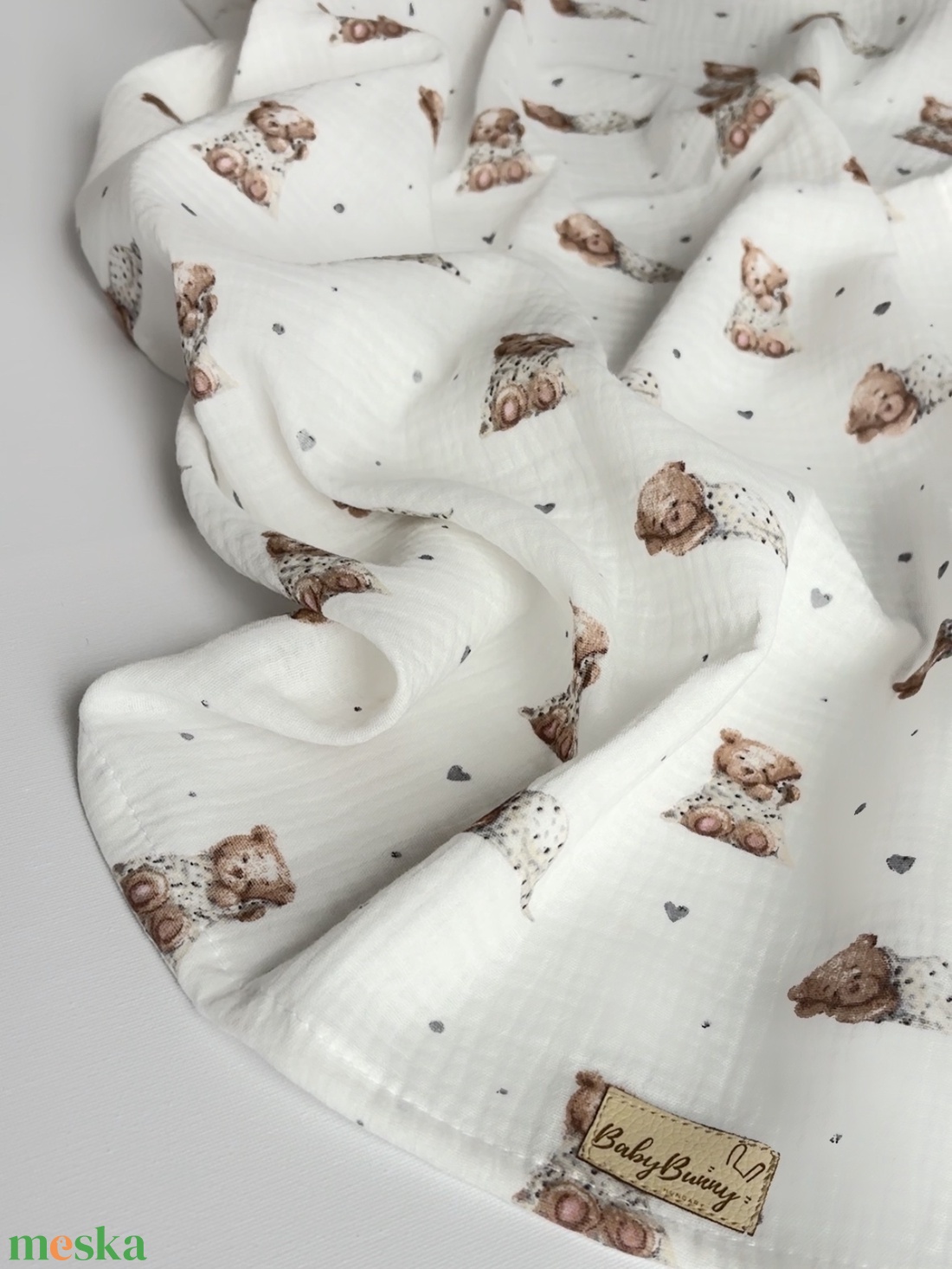 Duplagéz baba takaró - macika - baba - mama - baba ágynemű - babatakaró, gyerek pléd - Meska.hu