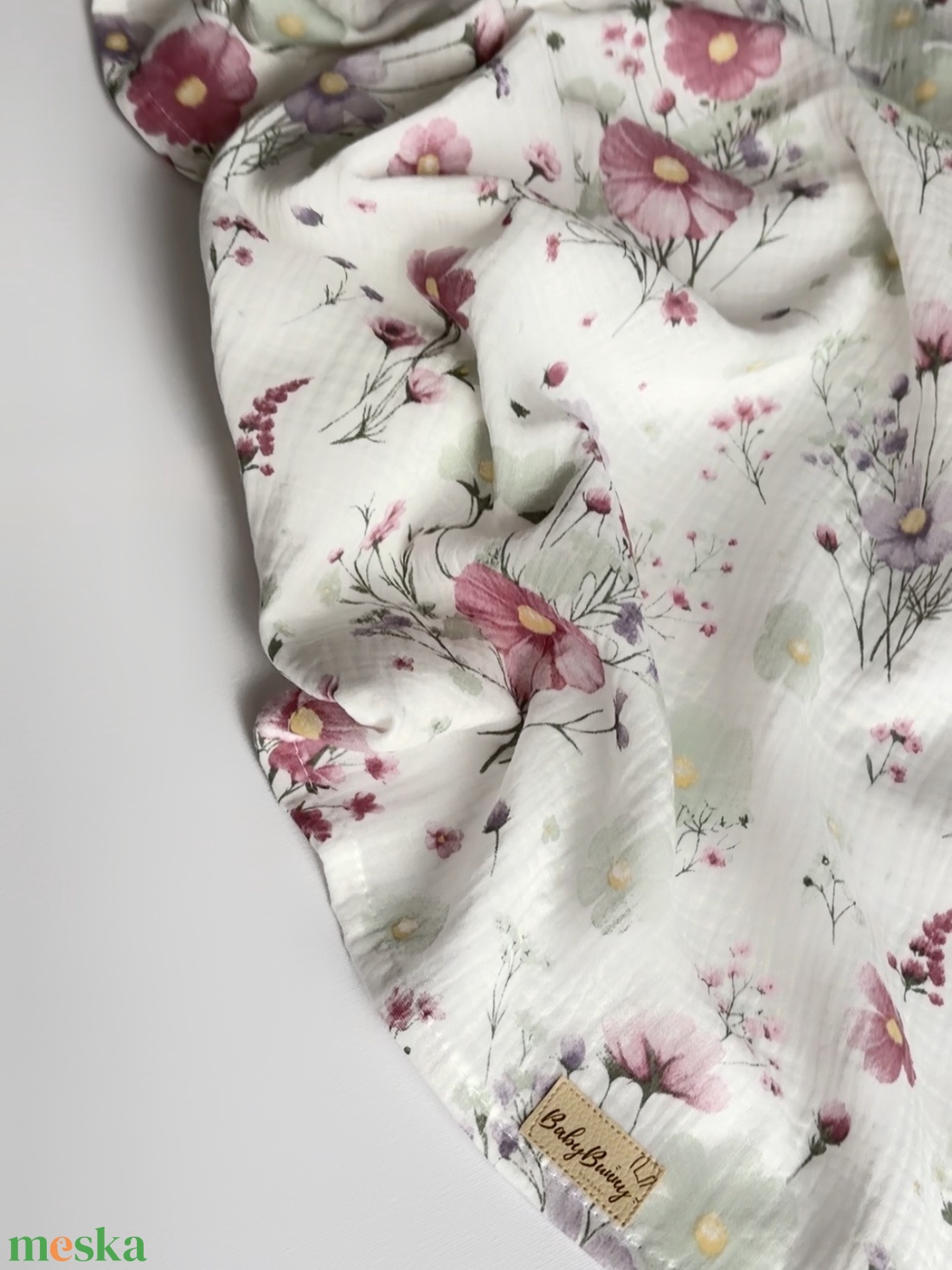 Duplagéz baba takaró - virágos - baba - mama - baba ágynemű - babatakaró, gyerek pléd - Meska.hu