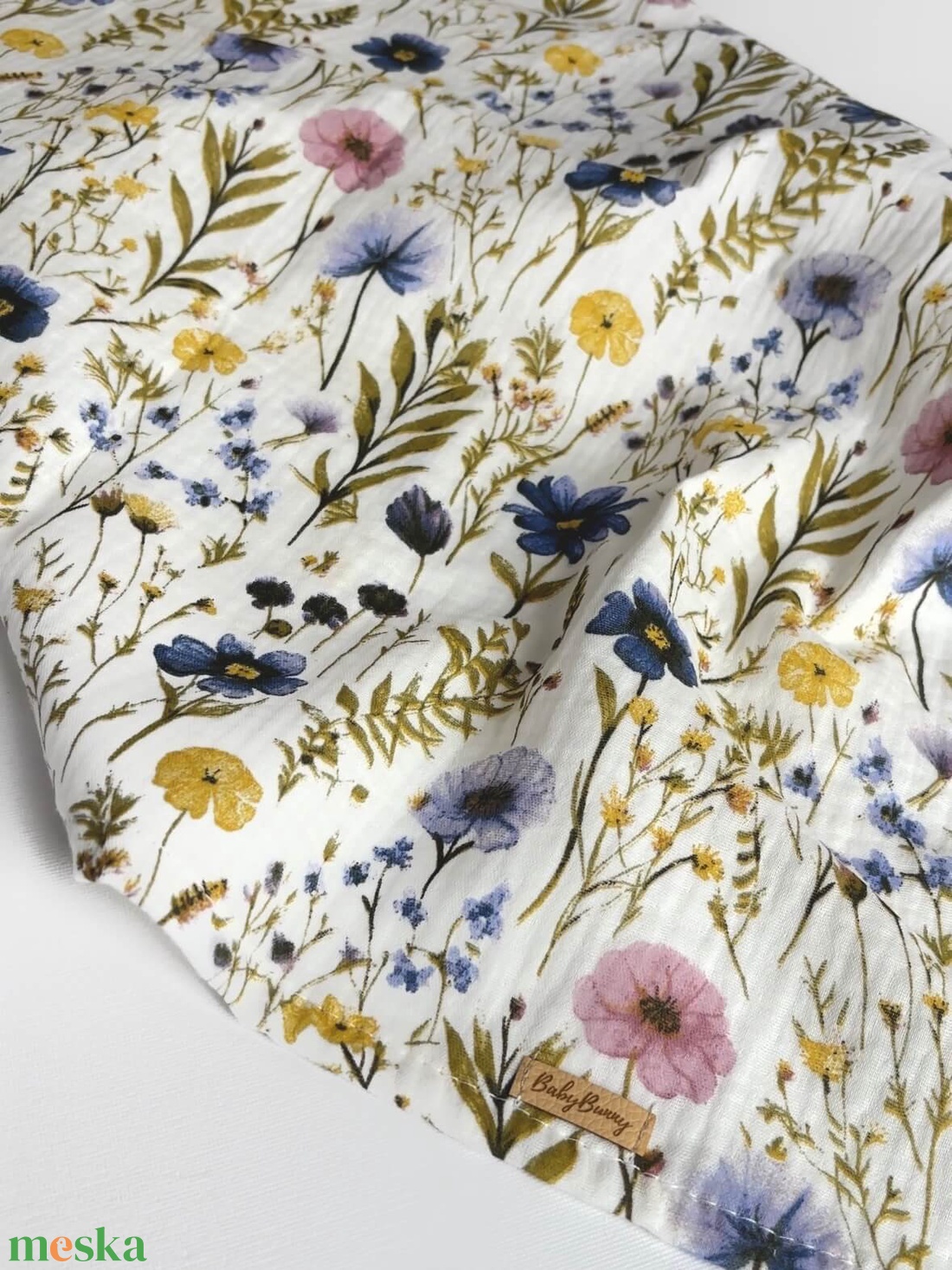Muszlin pelenka - virágos - baba - mama - baba ágynemű - babatakaró, gyerek pléd - Meska.hu