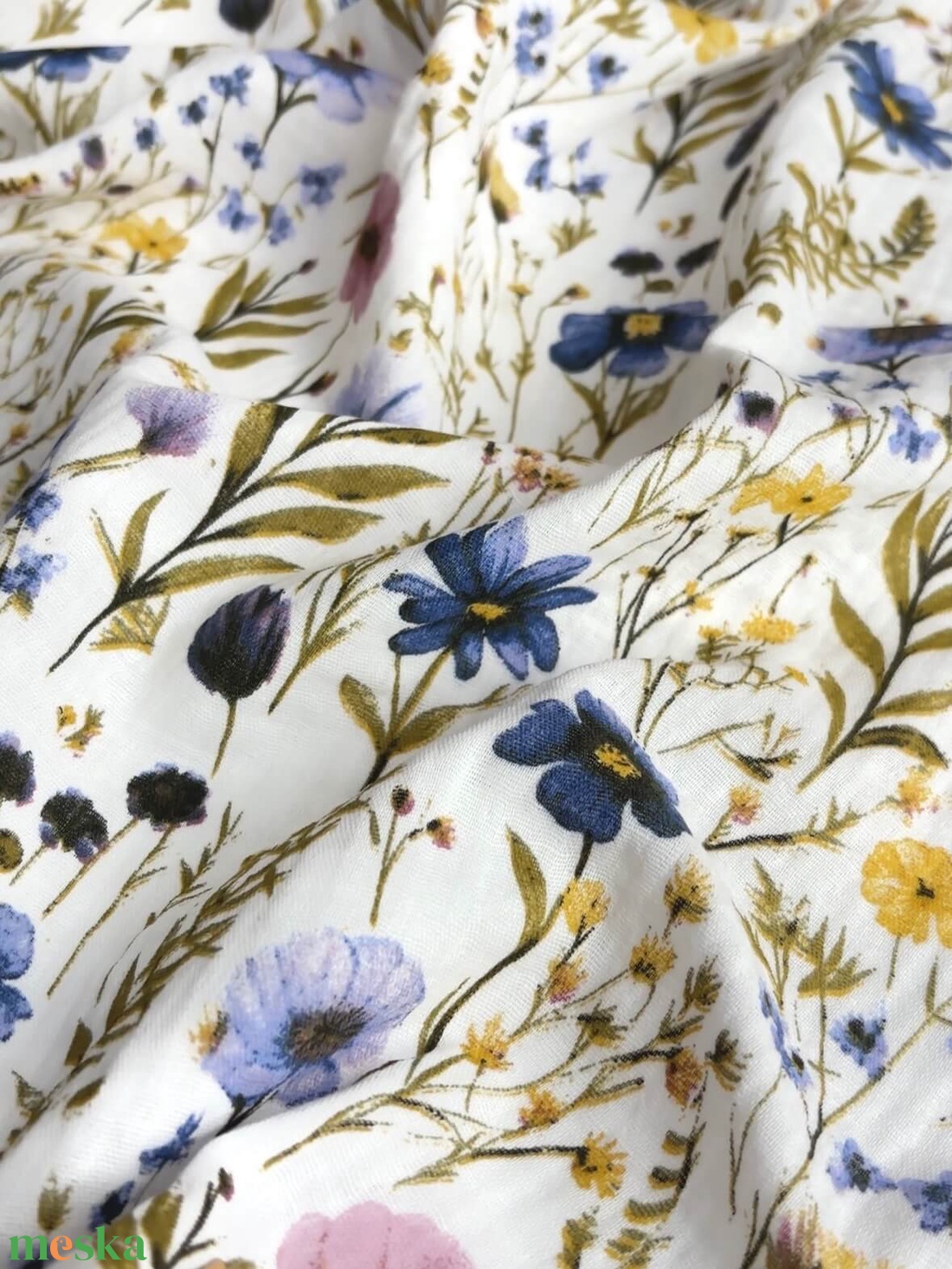 Muszlin pelenka - virágos - baba - mama - baba ágynemű - babatakaró, gyerek pléd - Meska.hu