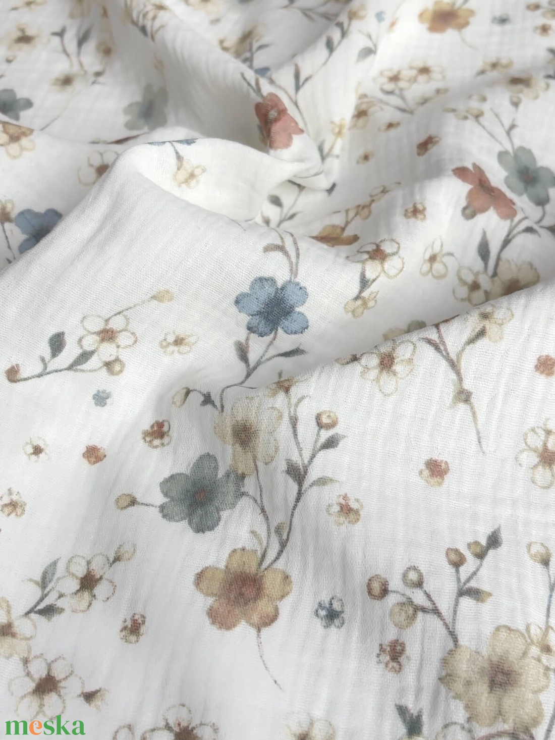Muszlin pelenka - virágos - baba - mama - baba ágynemű - babatakaró, gyerek pléd - Meska.hu