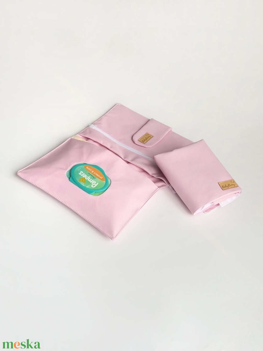 Pelenkázó neszeszer � rózsaszín - baba - mama - pelenkázó, babafürdető kellékek - pelenkázó neszeszer, pelenkatartó - Meska.hu