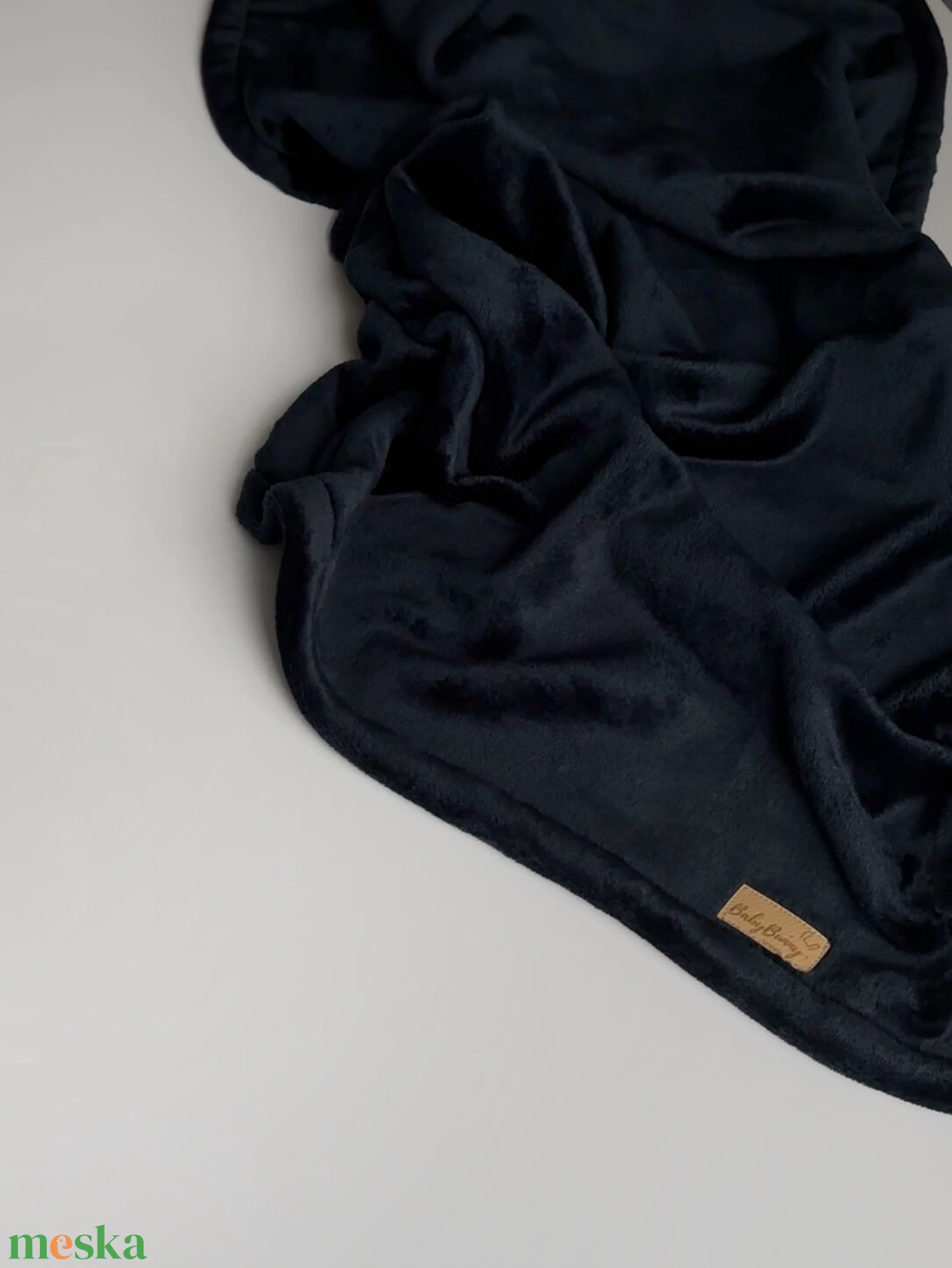 Puha plüss takaró - sötétkék - baba - mama - baba ágynemű - babatakaró, gyerek pléd - Meska.hu