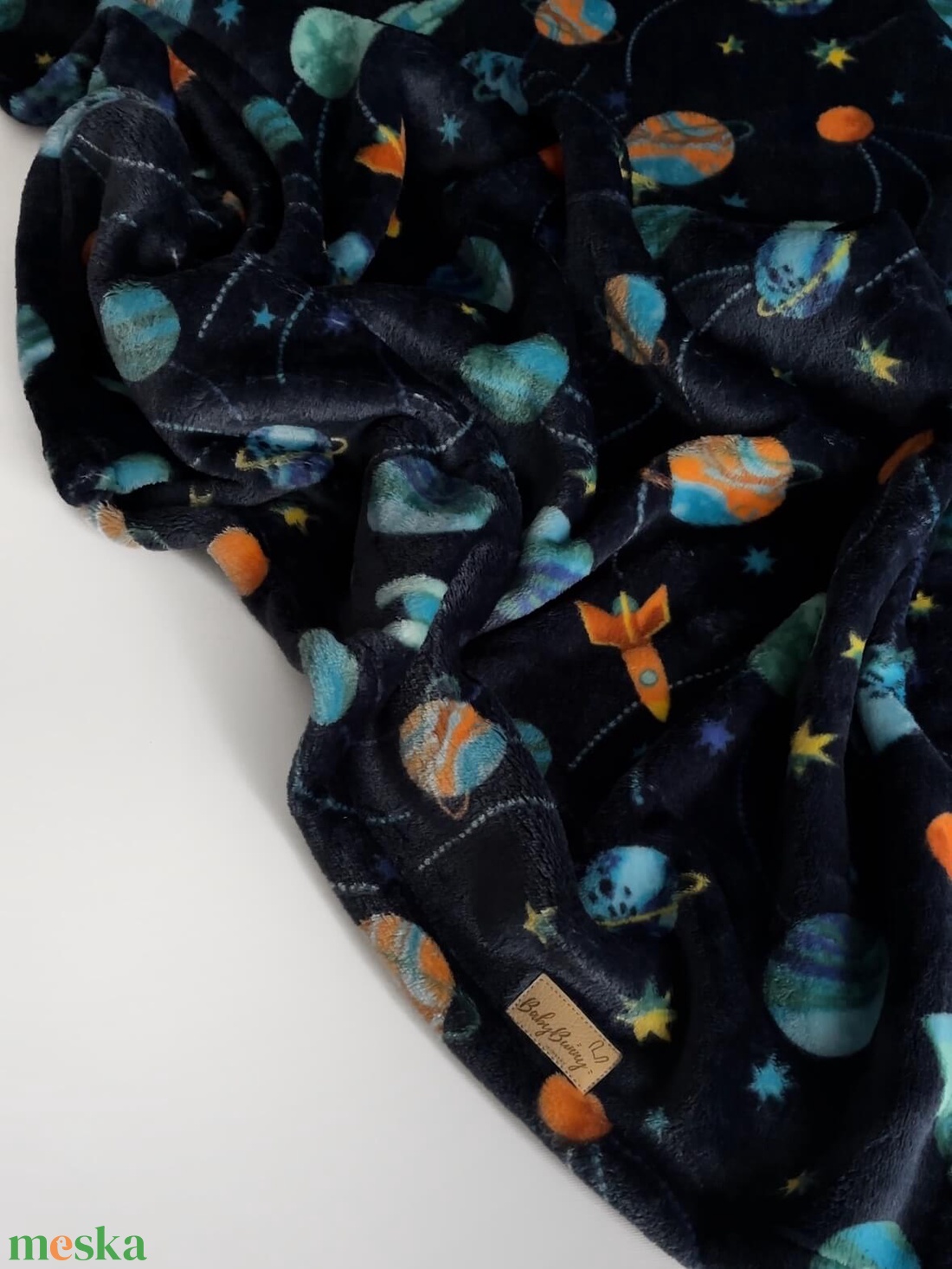 Puha plüss takaró - űr - baba - mama - baba ágynemű - babatakaró, gyerek pléd - Meska.hu