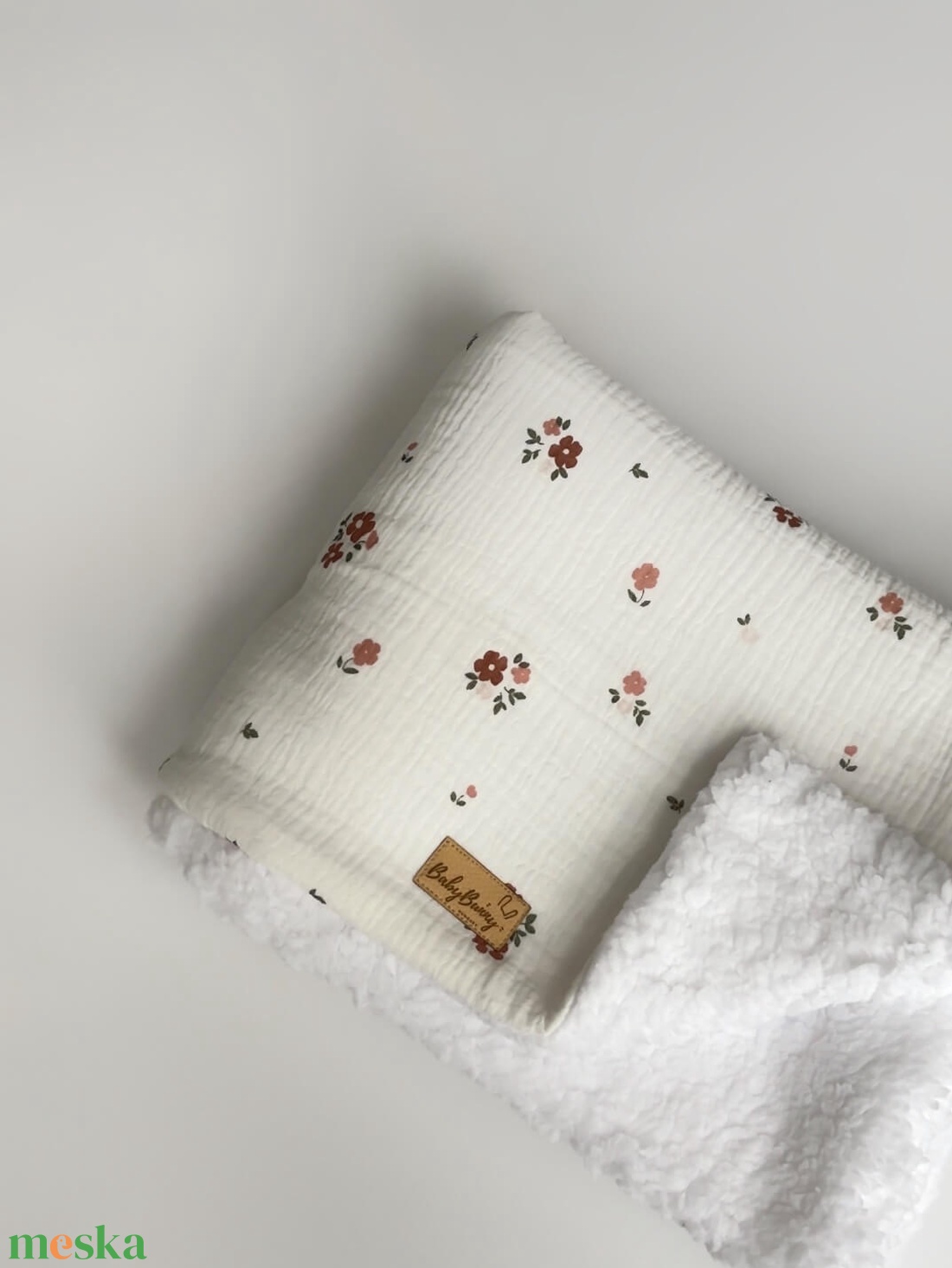 Sherpa baba takaró � virágos - baba - mama - baba ágynemű - babatakaró, gyerek pléd - Meska.hu