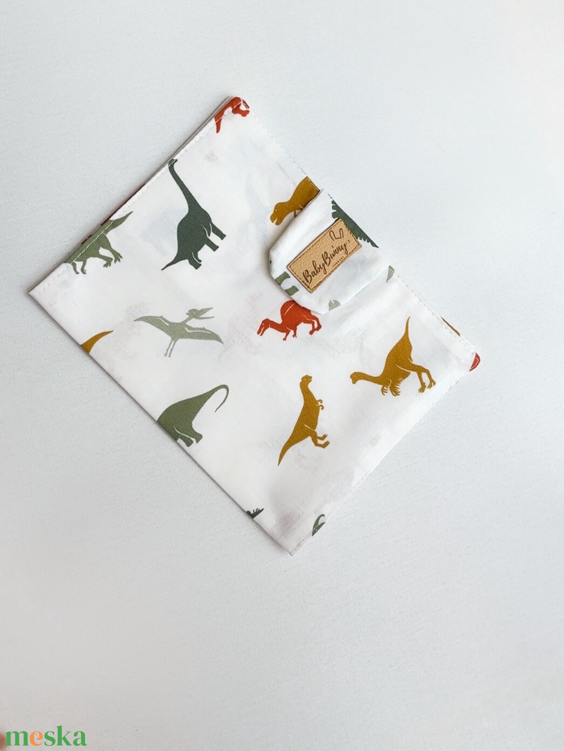 Kiskönyv borító - dino - baba - mama - babaemlékek - egészségügyi kiskönyv borító - Meska.hu