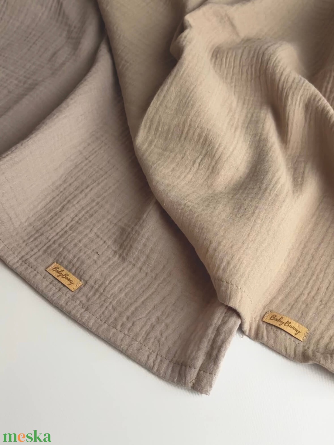 2 db-os muszlin pelenka szett - baba - mama - baba ágynemű - babatakaró, gyerek pléd - Meska.hu