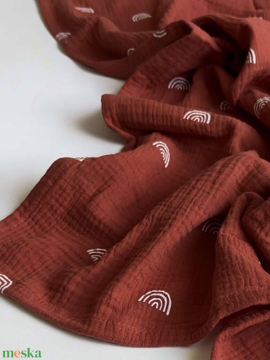 Muszlin pelenka - szivárvány - baba - mama - baba ágynemű - babatakaró, gyerek pléd - Meska.hu