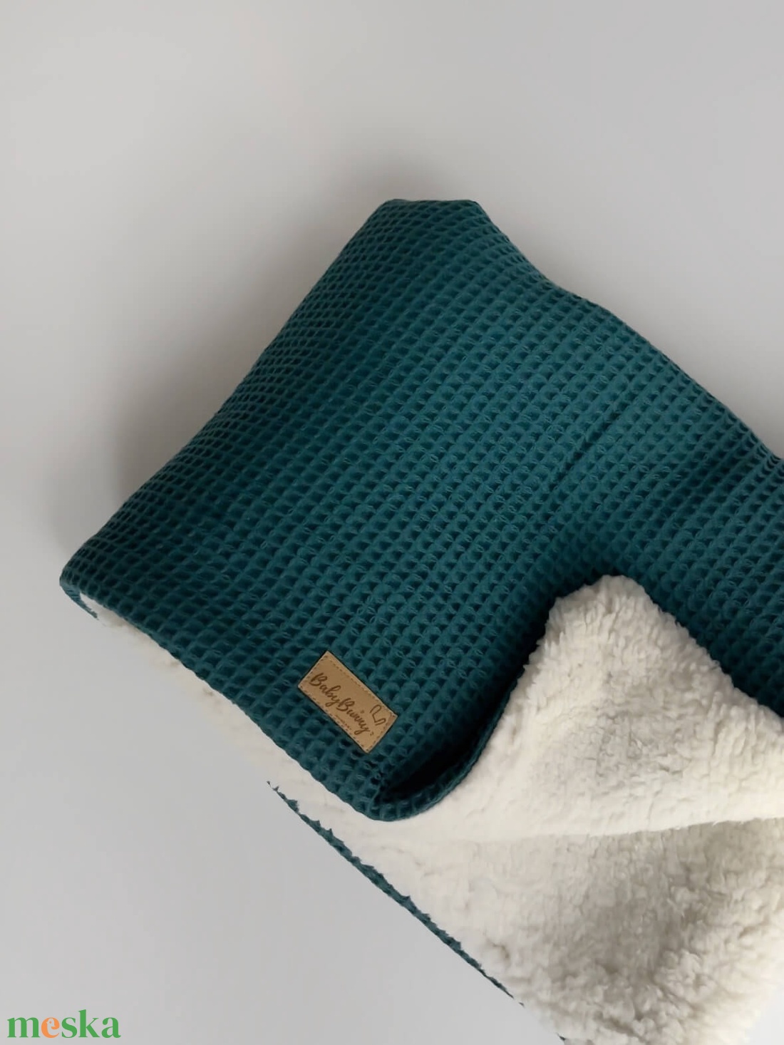 Sherpa baba takaró � petrol - baba - mama - baba ágynemű - babatakaró, gyerek pléd - Meska.hu