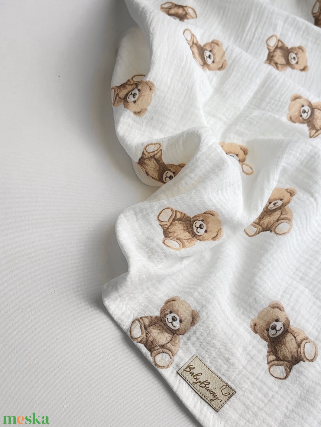Duplagéz baba takaró - teddy bear - baba - mama - baba ágynemű - babatakaró, gyerek pléd - Meska.hu
