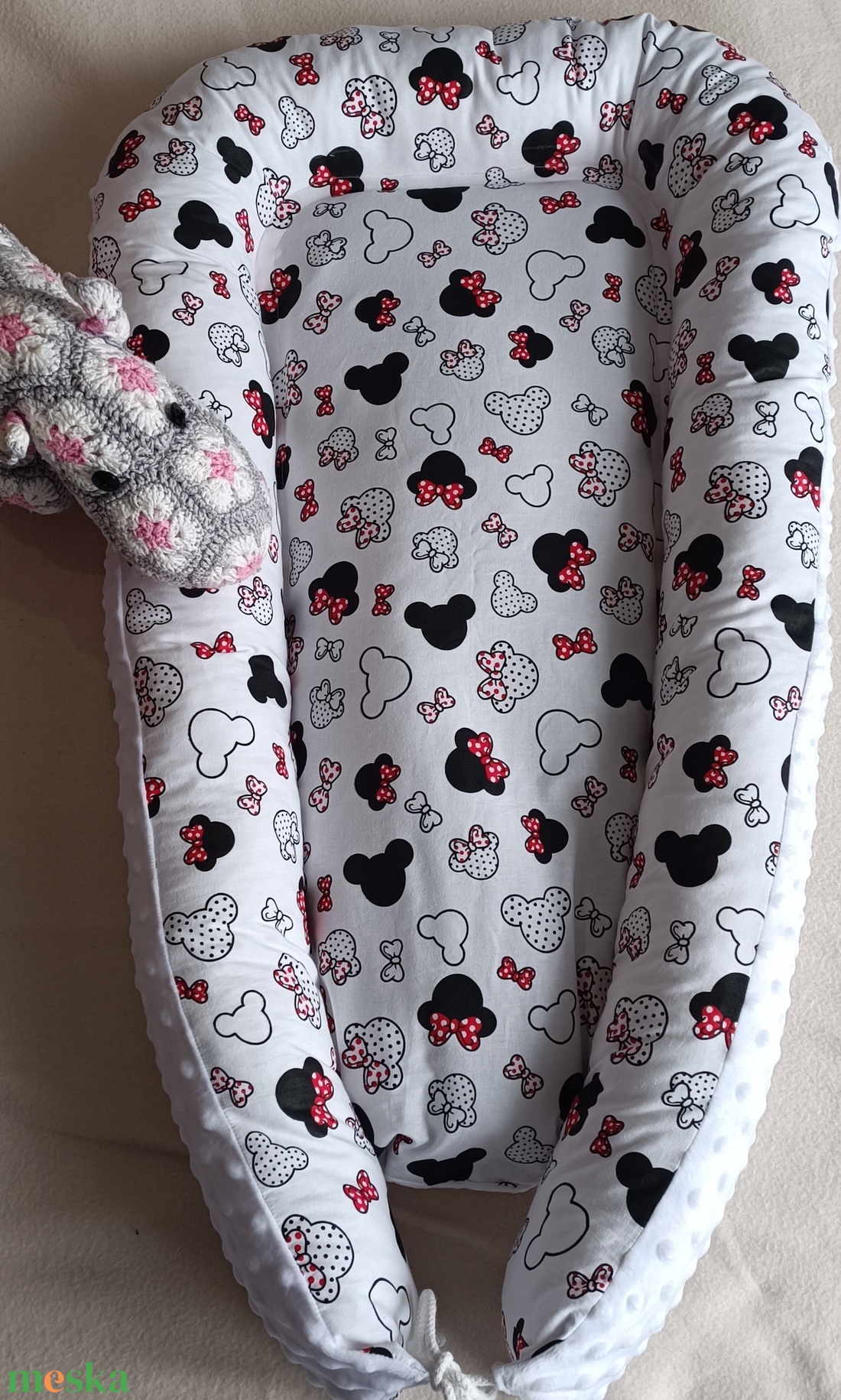 Piros Masnis Minnie Egér-Fehér Minky Babafészek - otthon & életmód - babaszoba, gyerekszoba - babafészek - Meska.hu Piros Masnis Minnie Egér-Fehér Minky Babafészek - otthon & életmód - babaszoba, gyerekszoba - babafészek - Meska.hu