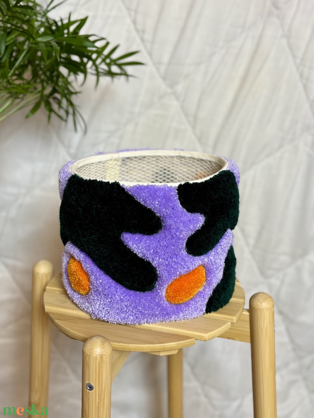 Tufted kaspó takaró - otthon & életmód - virágdekoráció - virágtartó - kaspó - Meska.hu