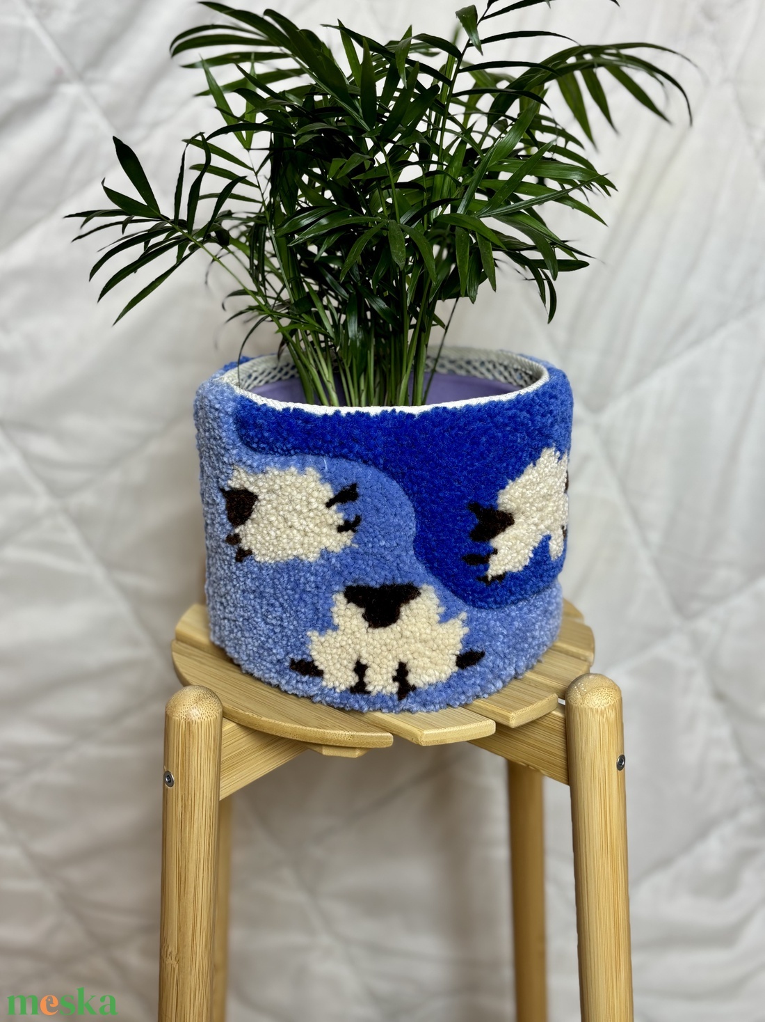 Tufted gyapjú kaspó takaró - baba - mama - babaszoba dekoráció - gyerekszoba falmatrica - Meska.hu