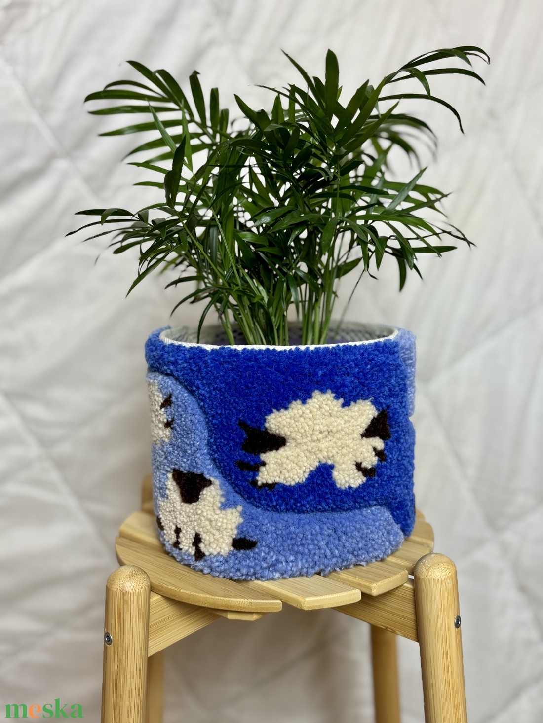 Tufted gyapjú kaspó takaró - baba - mama - babaszoba dekoráció - gyerekszoba falmatrica - Meska.hu