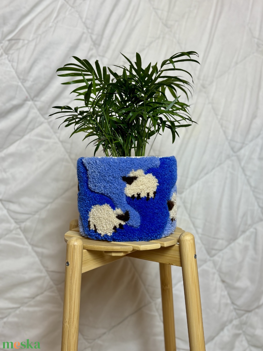 Tufted gyapjú kaspó takaró - baba - mama - babaszoba dekoráció - gyerekszoba falmatrica - Meska.hu